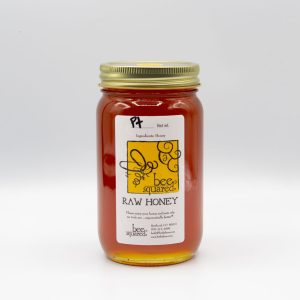 pint jar of alfalfa wildflower honey