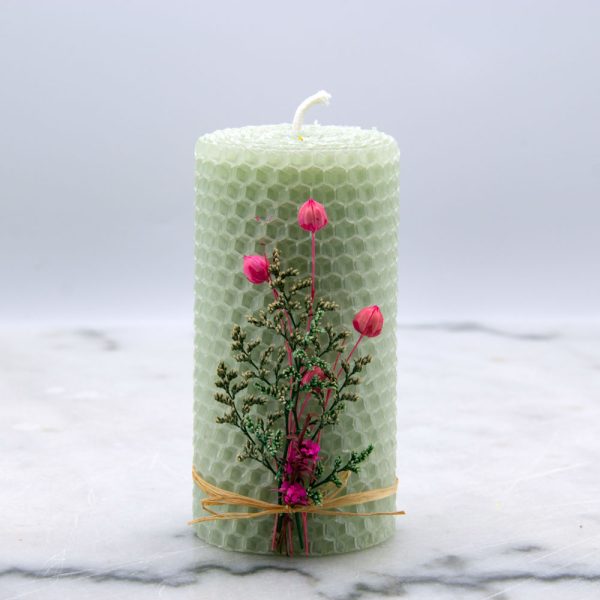 Mint Beeswax Candle