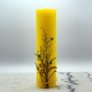 Sunflower Beeswax Candle