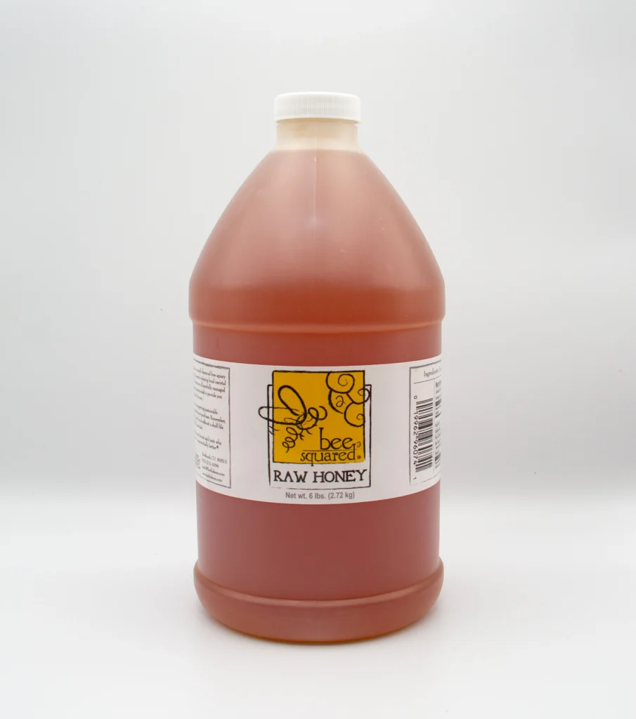 Raspberry Blossom Honey - 6 lb. Jug - Bee Squared Apiaries